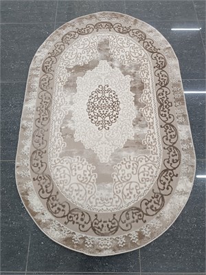 Ковер "Stella" (3448A_DARK BEIGE BEIGE) Овал 1,2х1,8 3448A_DARK BEIGE BEIGEo 1,2х1,8 - фото 12723