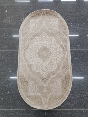 Ковер "Stella" (3021A_D.BEIGE BEIGE) Овал 0,6х1,1 3021A_D.BEIGE BEIGEo 0,6х1,1 - фото 12727