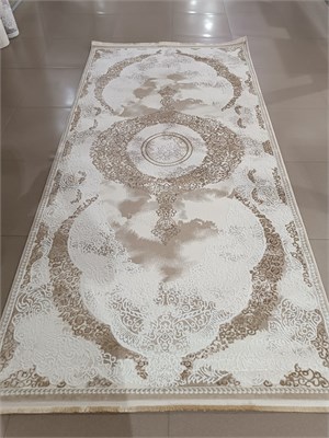 Ковер "CARINO" (0057A_BEIGE BEIGE) Прямой 1,5х3,0 0057A_BEIGE BEIGEn 1,5х3,0