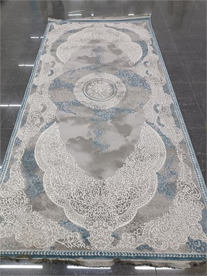 Ковер "CARINO" (0057A_BLUE BLUE) Прямой 1,5х3,0 0057A_BLUE BLUEn 1,5х3,0