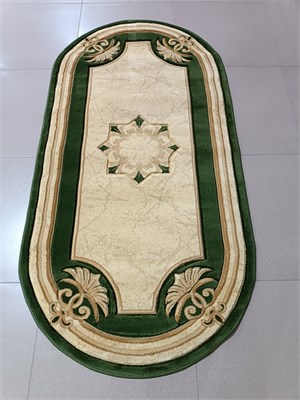 Ковер "Imperator" (4121_CREM_GREEN) Овал 1,0х2,0 4121_CREM_GREENo 1,0х2,0