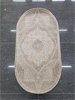 Ковер "Stella" (3021A_D.BEIGE BEIGE) Овал 0,6х1,1 3021A_D.BEIGE BEIGEo 0,6х1,1