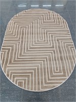 Ковер "DIOS" (F412_BEIGE) Овал 1,6х2,3 F412_BEIGEo 1,6х2,3